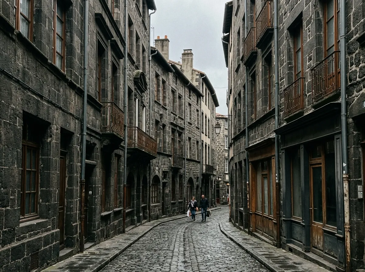 Maisons clermontoises en pierre de Volvic