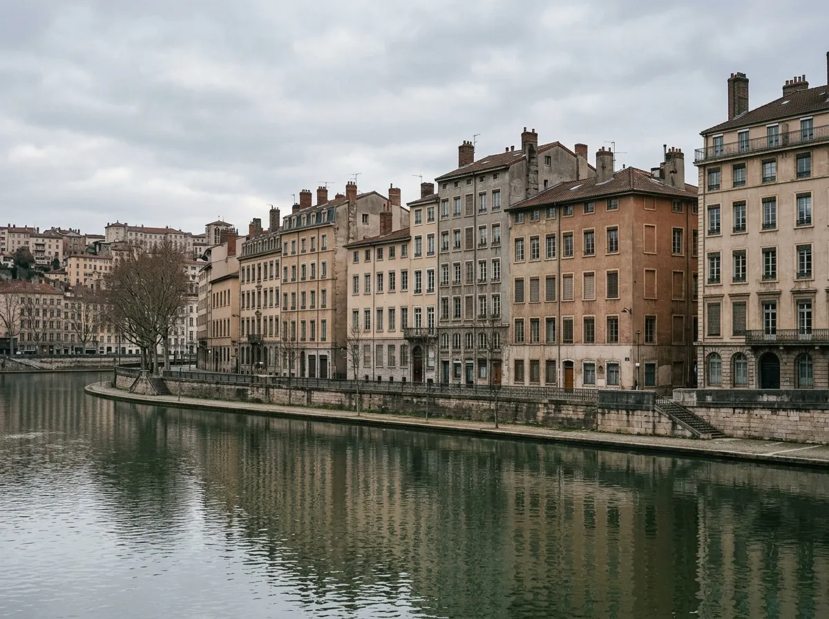 Façades lyonnaises, quais de Saône